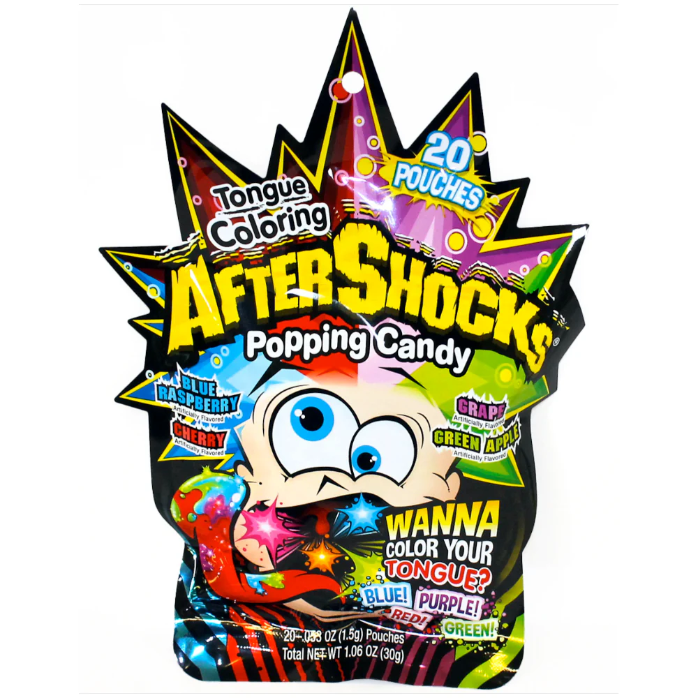 Aftershocks Tongue Colors Popping Candy - Image 2