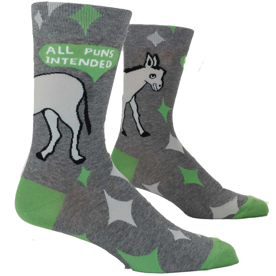 All Puns Intended Men's Socks