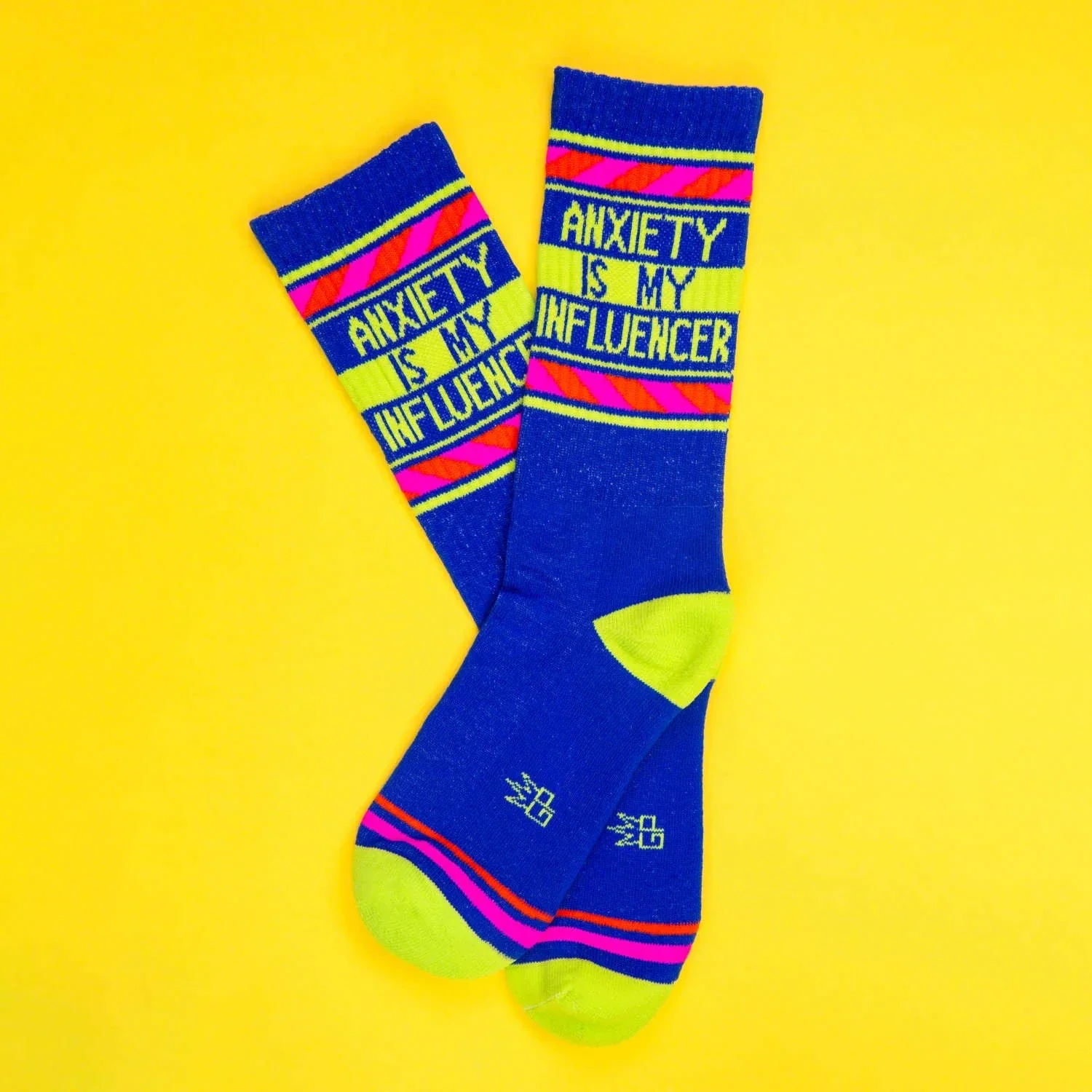 Anxiety Is My Influencer Gym Crew Socks- - Image 2