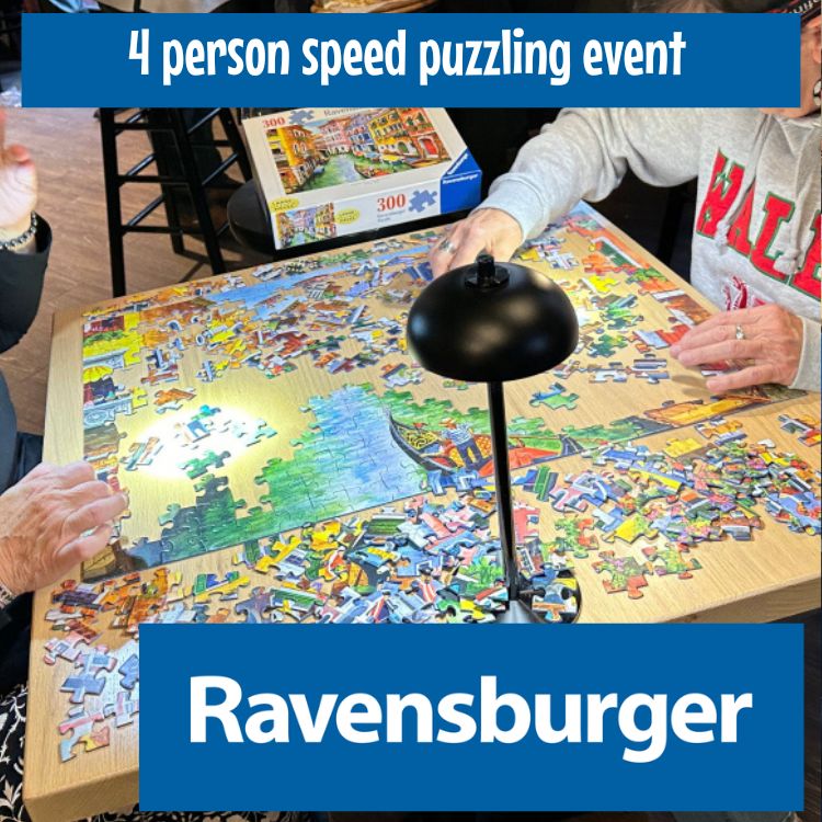 APRIL 8th The BIG PUZZLE PALOOZA - 1000 pc Group of 4 people 6pm