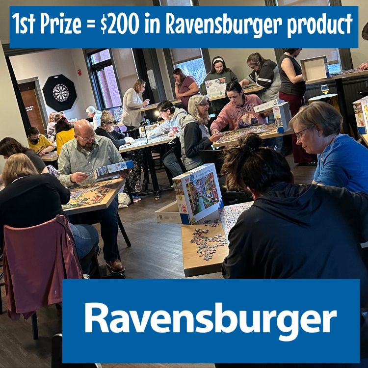 APRIL 8th The BIG PUZZLE PALOOZA - 500 pc Group of 2 people + 2 Rounds (Final 4 go to round 2)