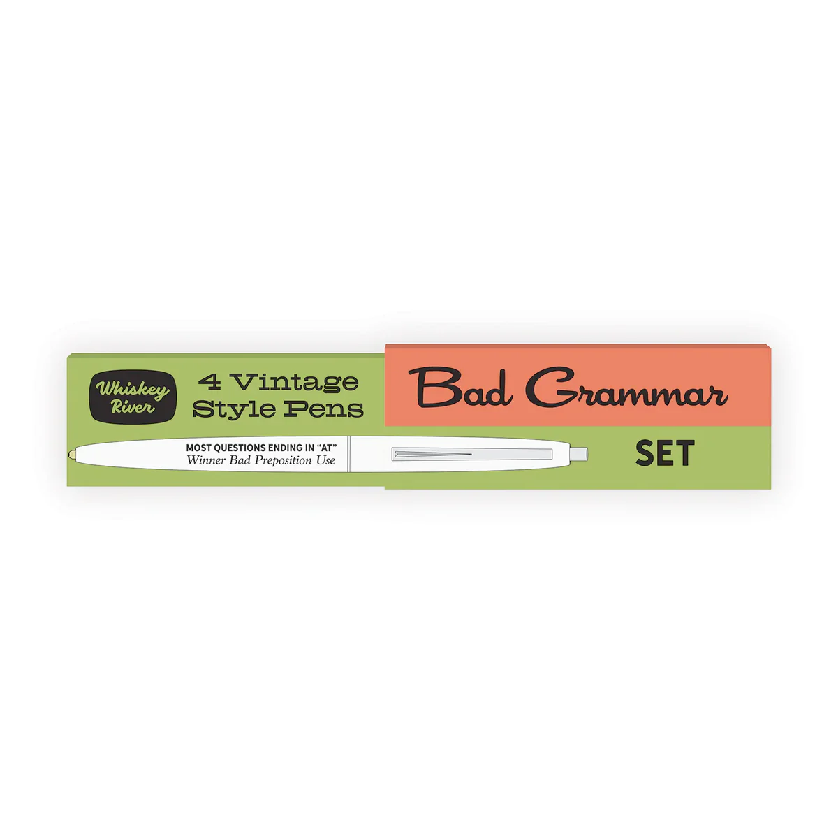 Bad Grammar Set of 4 Vintage Style Pens - Image 2