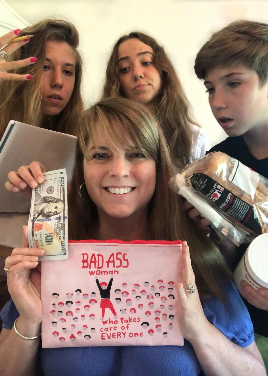Badass Woman Zipper Pouch - Image 2