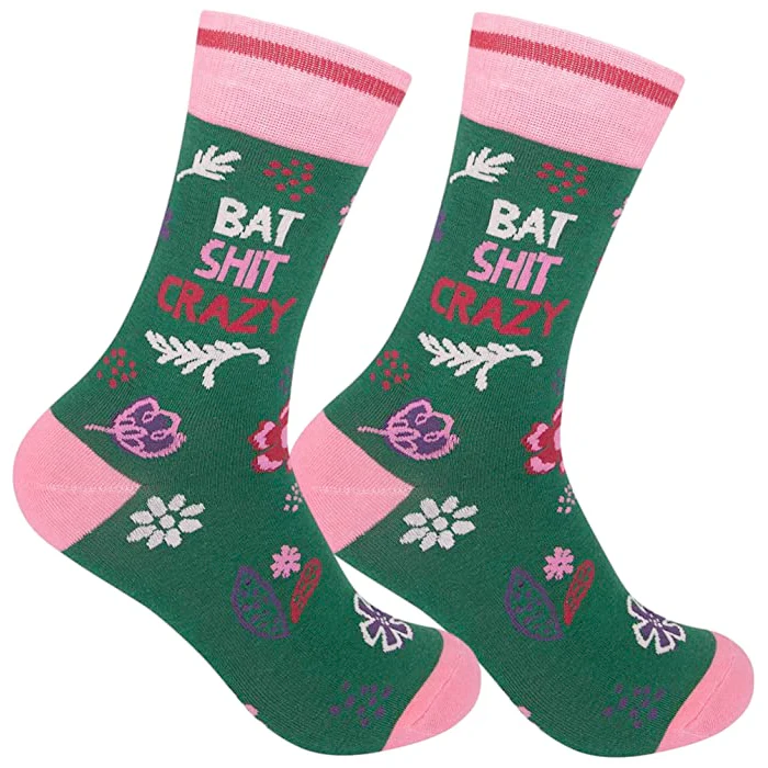 Bat Shit Crazy Socks-