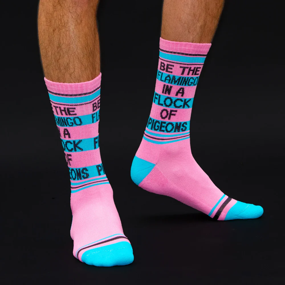 Be the Flamingo in the flock of Pigeons Socks- - Image 3