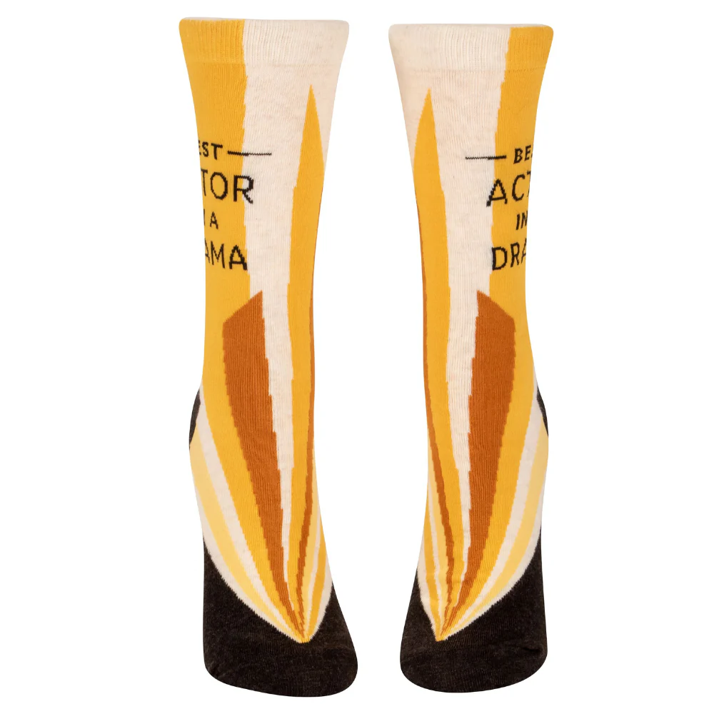 Best Actor In A Drama Women's Crew Socks- - Image 2