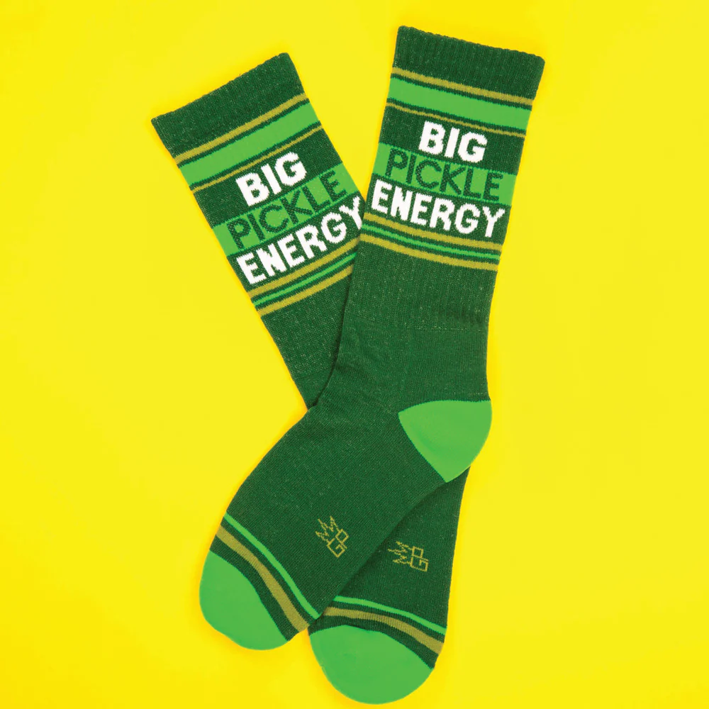 Big Pickle Energy Gym Crew Socks - Image 2