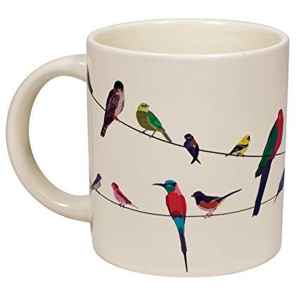 Birds on a Wire Mug - changes with heat