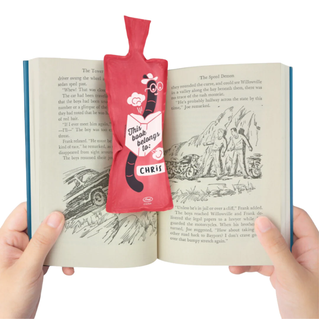 Bookie Cushion - a bookmark that farts