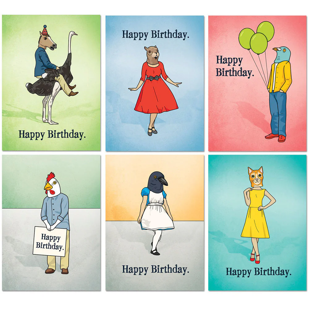 Box Set of Weird Birthday Cards - 6 cards - Image 2