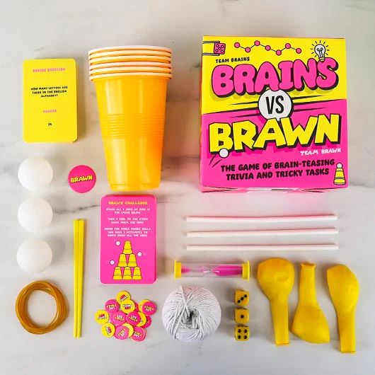 Brains Vs Brawn Game - Brain Teasing Trivia & Tricky Tasks - Image 2