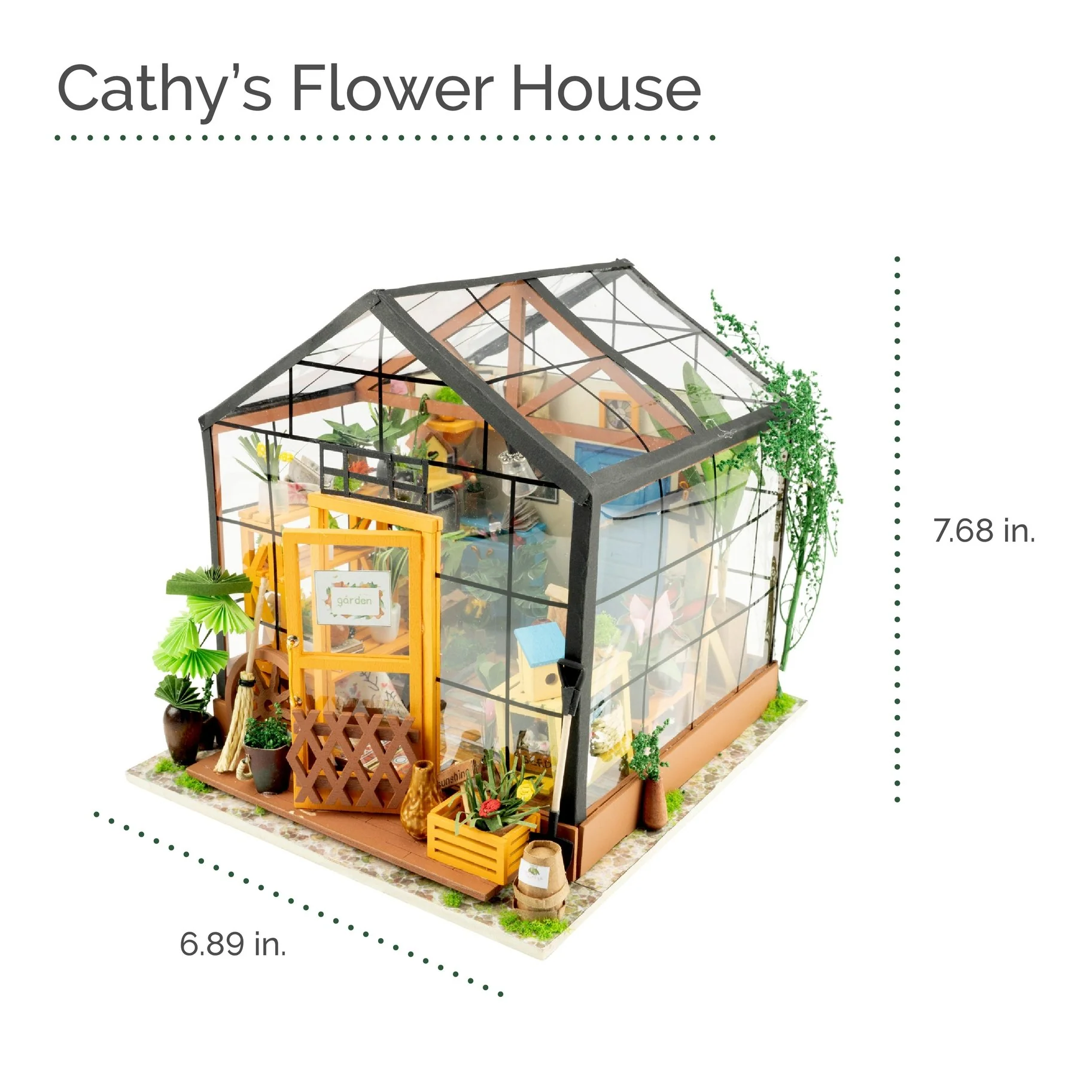 Cathy's Flower House DIY Miniature Dollhouse Kit - Image 3