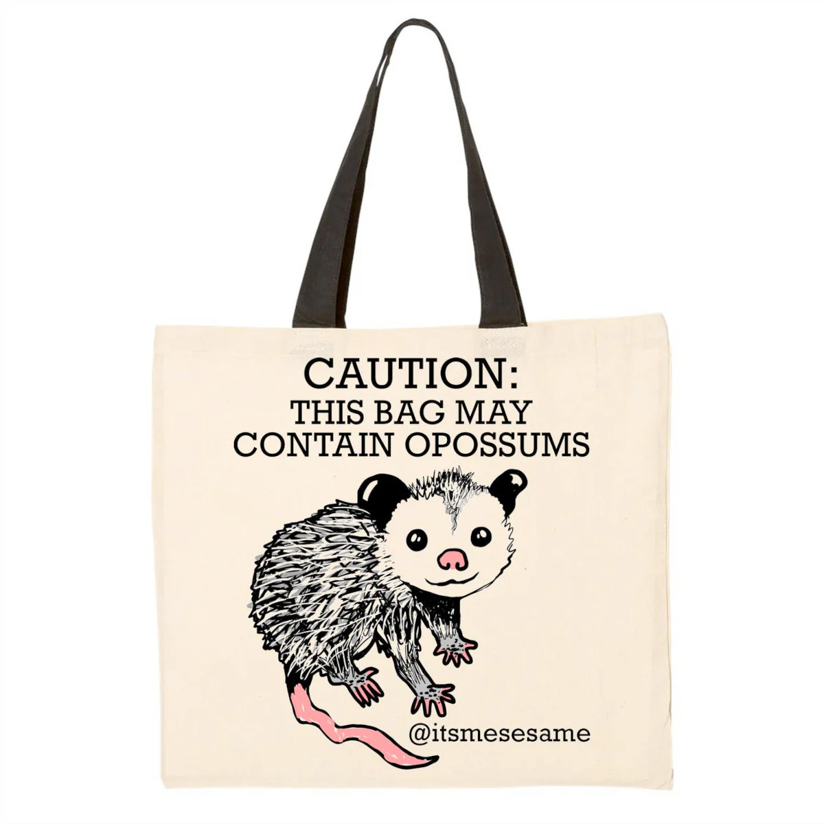 Caution!  This tote may contain possums.