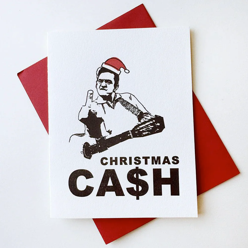 Christmas Cash - Letterpress Christmas Holiday Card