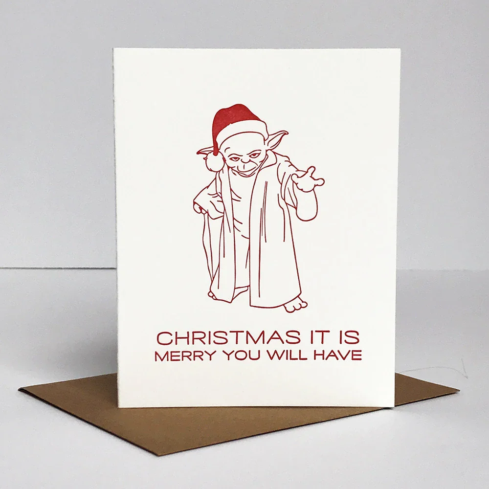 Christmas It Is - Yoda Holiday Christmas Card - Image 2
