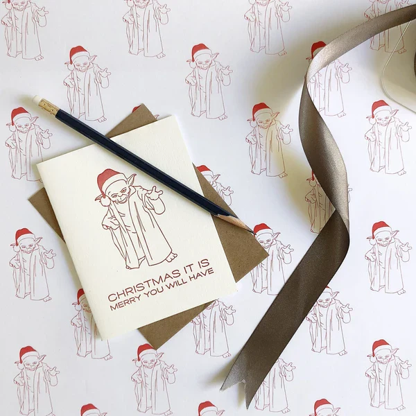 Christmas It Is - Yoda Holiday Christmas Card - Image 3