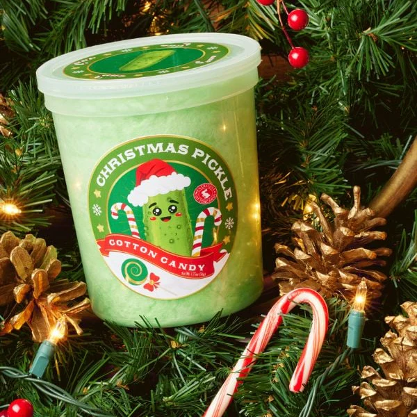 Christmas Pickle Cotton Candy - Image 2
