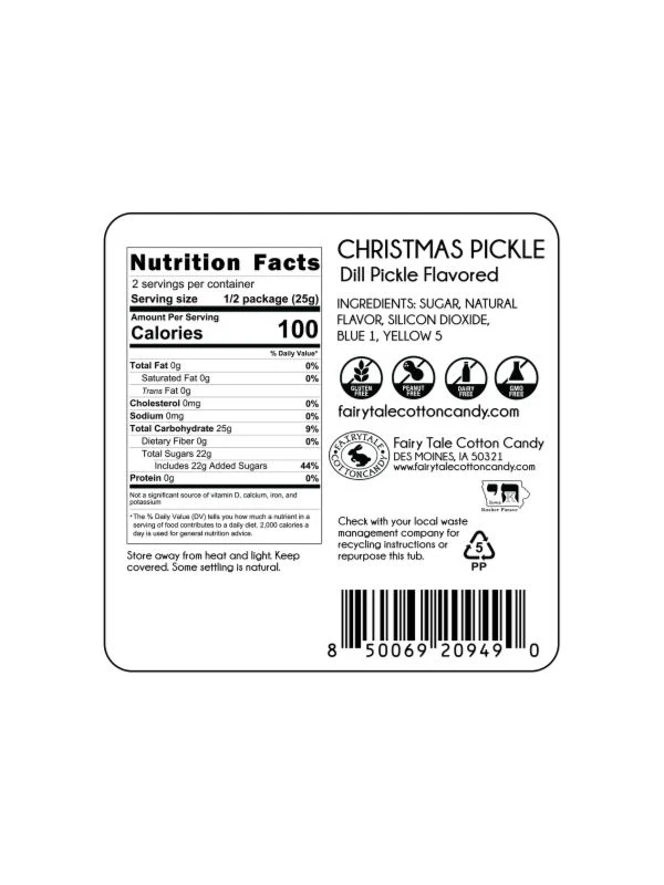 Christmas Pickle Cotton Candy - Image 3