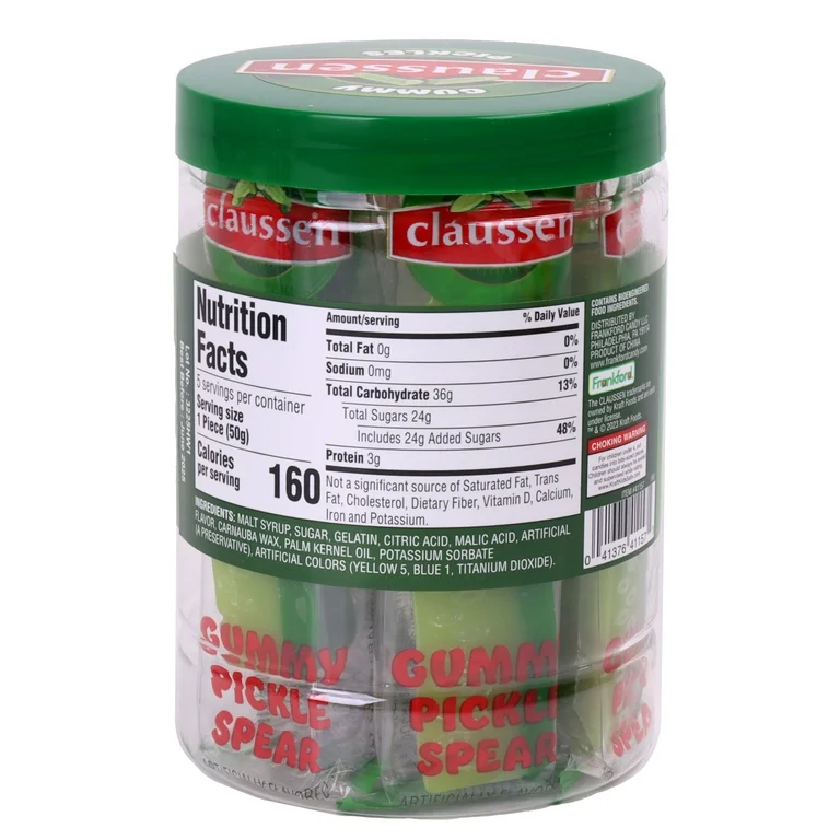 Claussen Jar of Gummy Pickle Spears - Image 3
