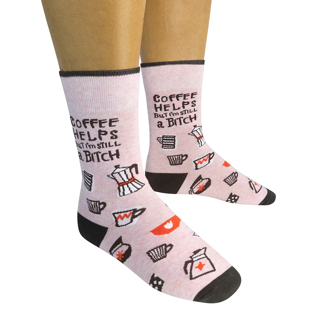 Coffee Helps But I'm Still A Bitch Socks - Image 2