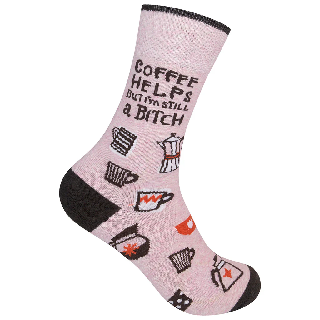 Coffee Helps But I'm Still A Bitch Socks - Image 3