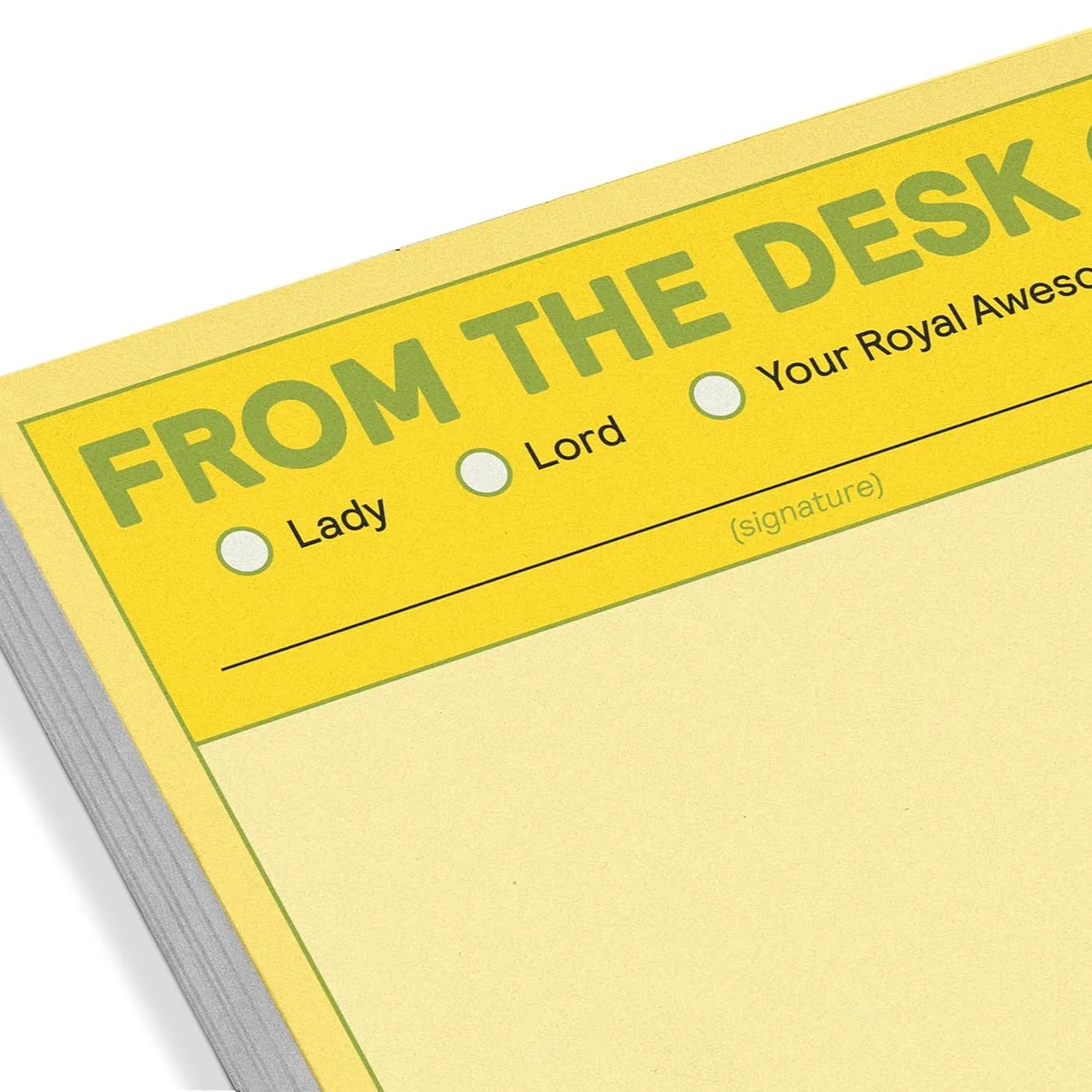 From the Desk of  (Lord, Lady....)  Sticky Note Pad - Image 2