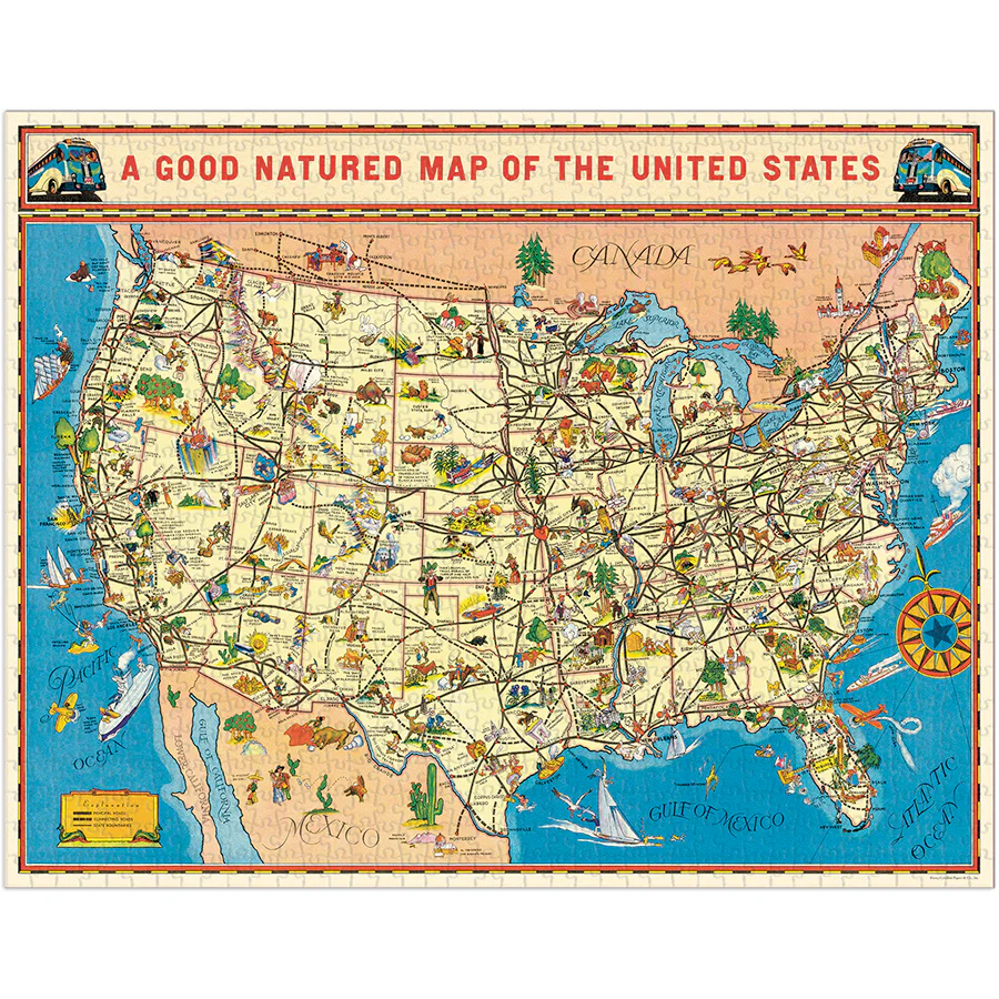 USA Map 1,000 Piece Puzzle - Image 2