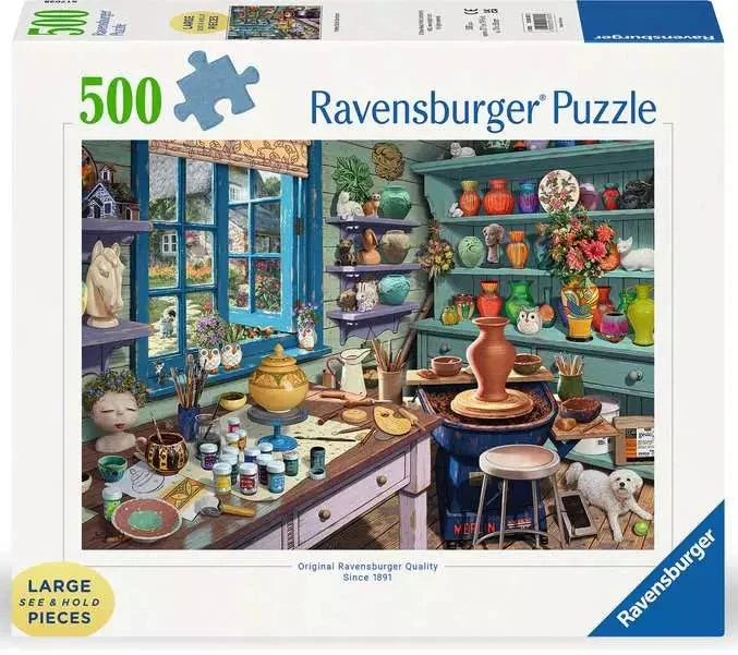 Ravensburger Pottery Studio Sanctuary 500 pc Large Format Puzzle - Image 2
