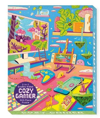 Cozy Gamer 2-in-1 Double-Sided 500-Piece Puzzle - Image 2