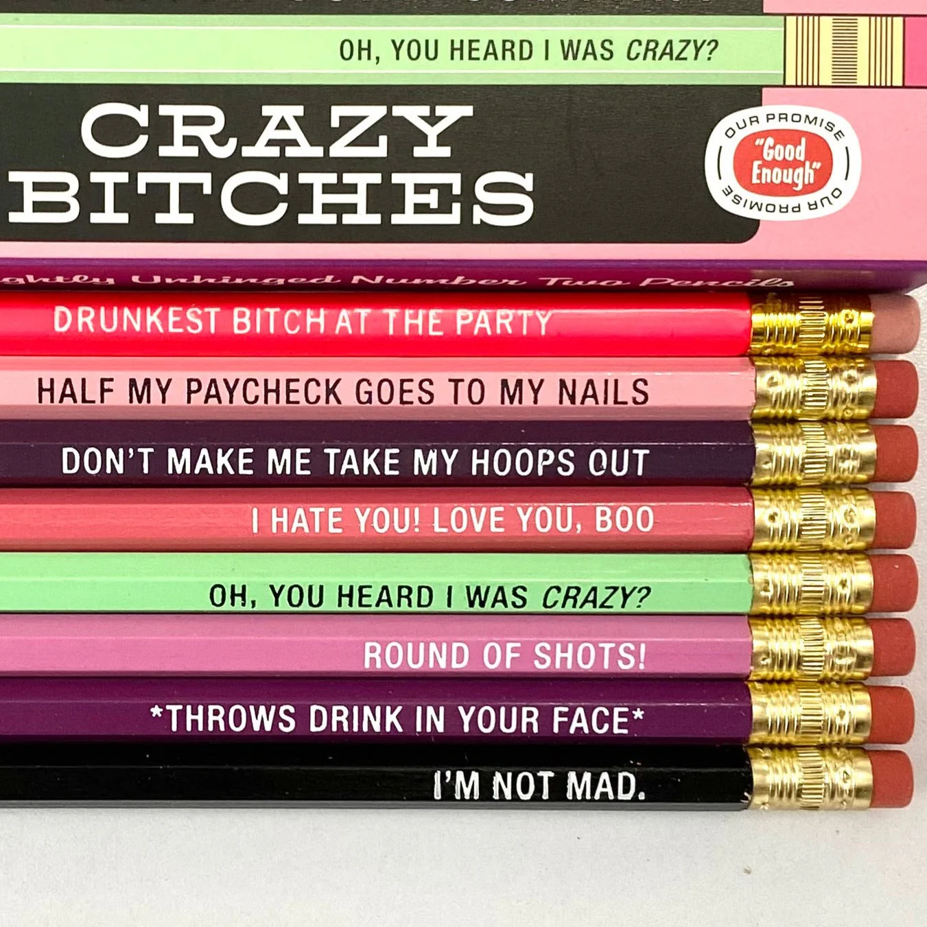 Crazy Bitches - Set of 8 pencils- - Image 2