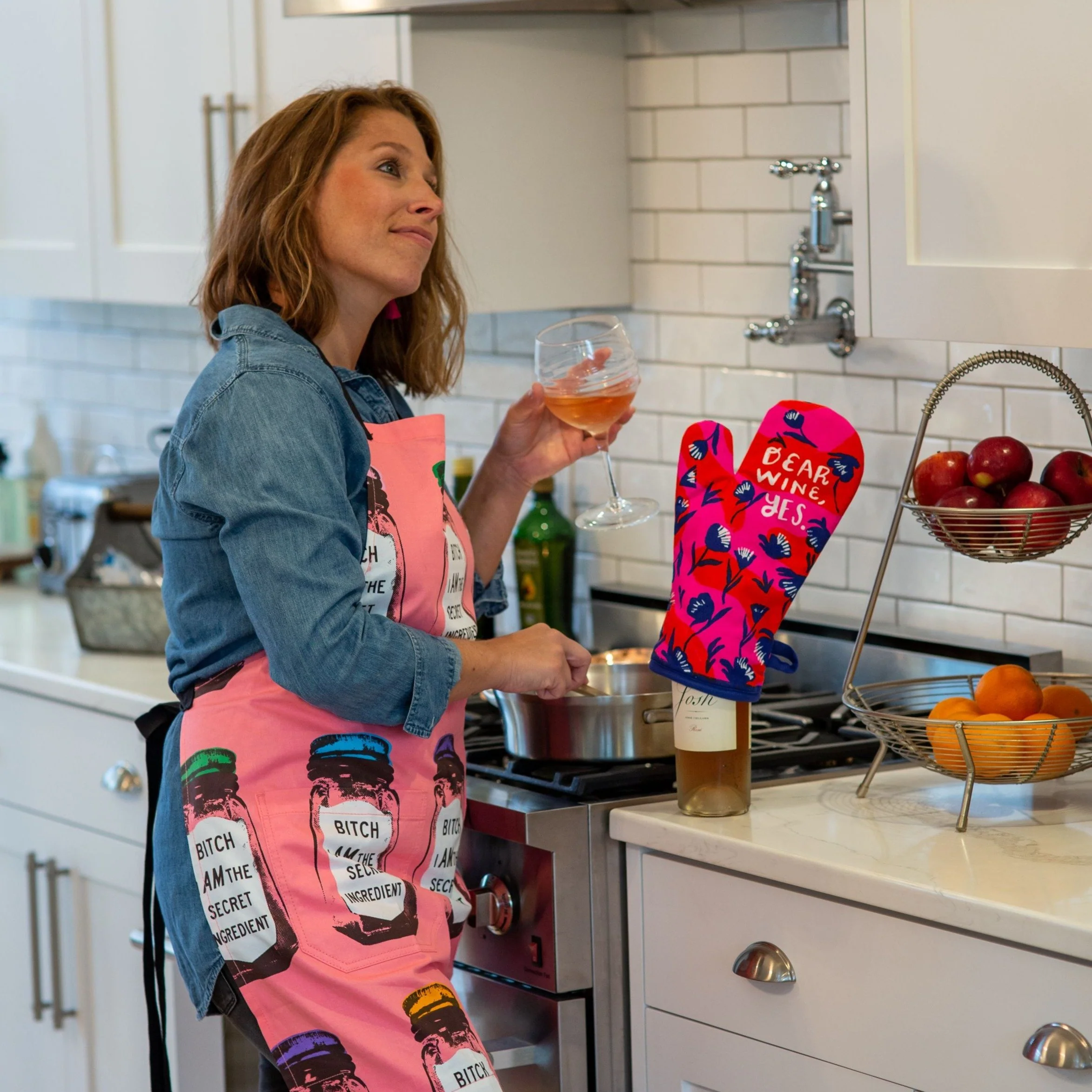 Dear Wine YES Oven Mitt- - Image 2
