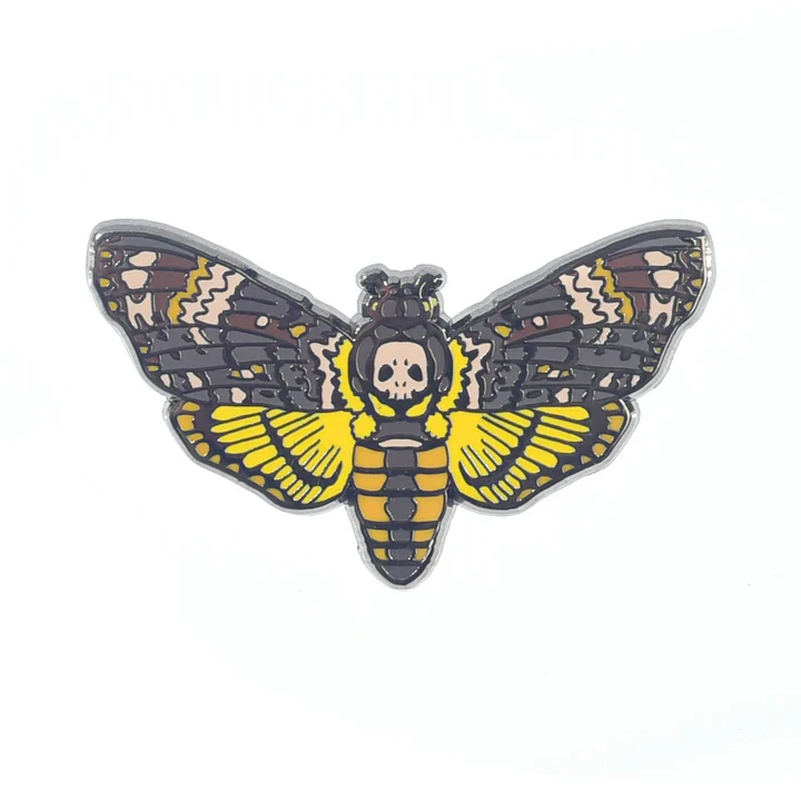 Death's Head Hawkmoth Enamel Pin