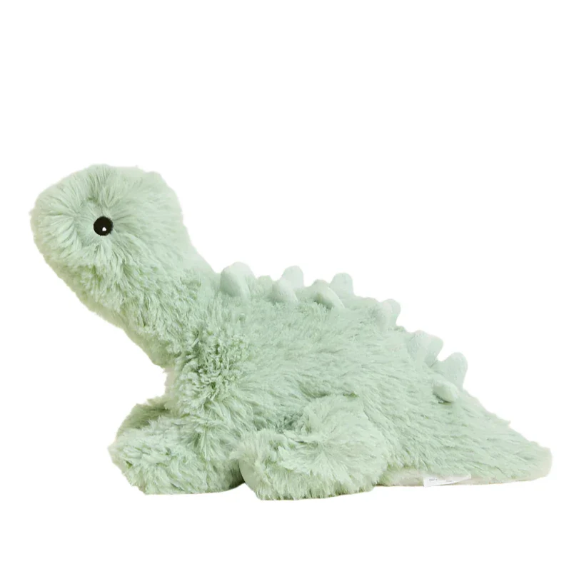 Dino Green Long Neck Warmies - heats up in the microwave