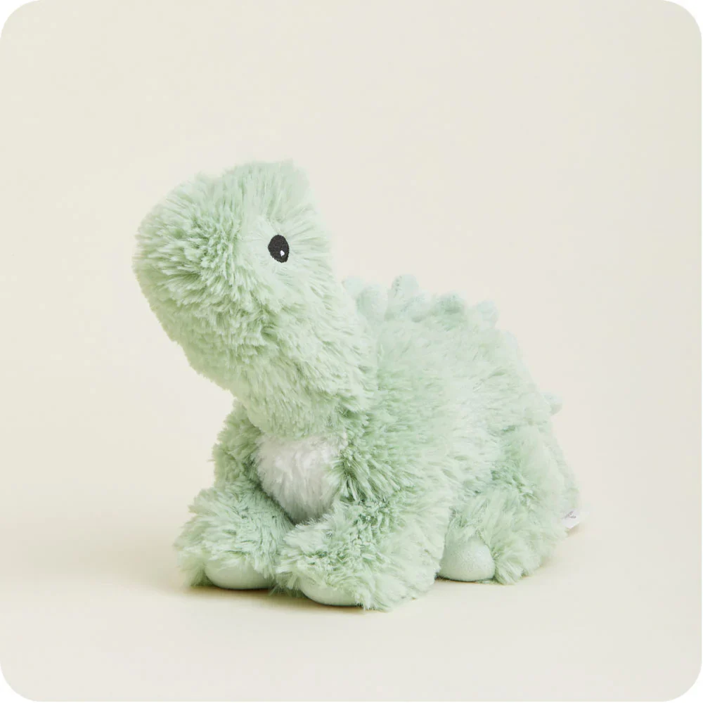 Dino Green Long Neck Warmies - heats up in the microwave - Image 2