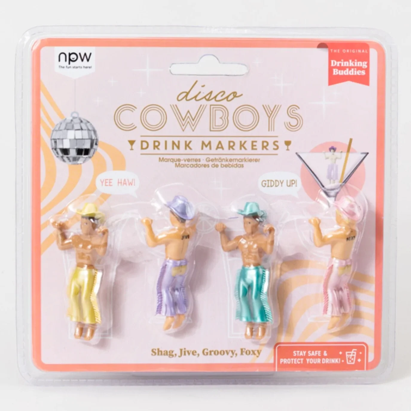 Disco Cowboys Drink Markers-