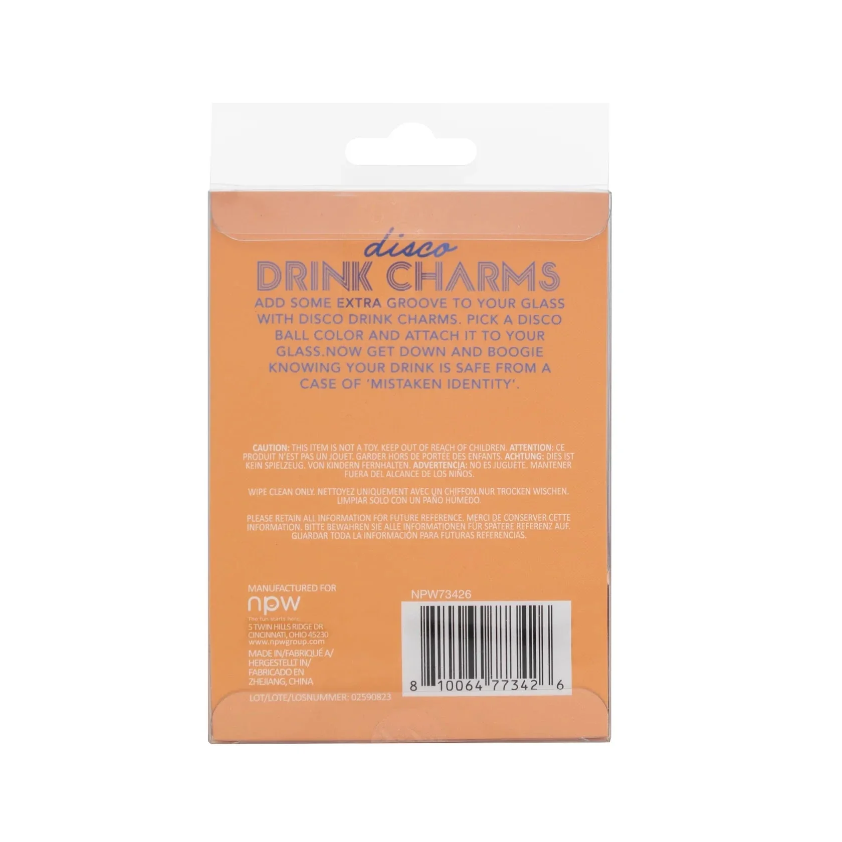 Disco Drink Charms-6 Pack - Image 4