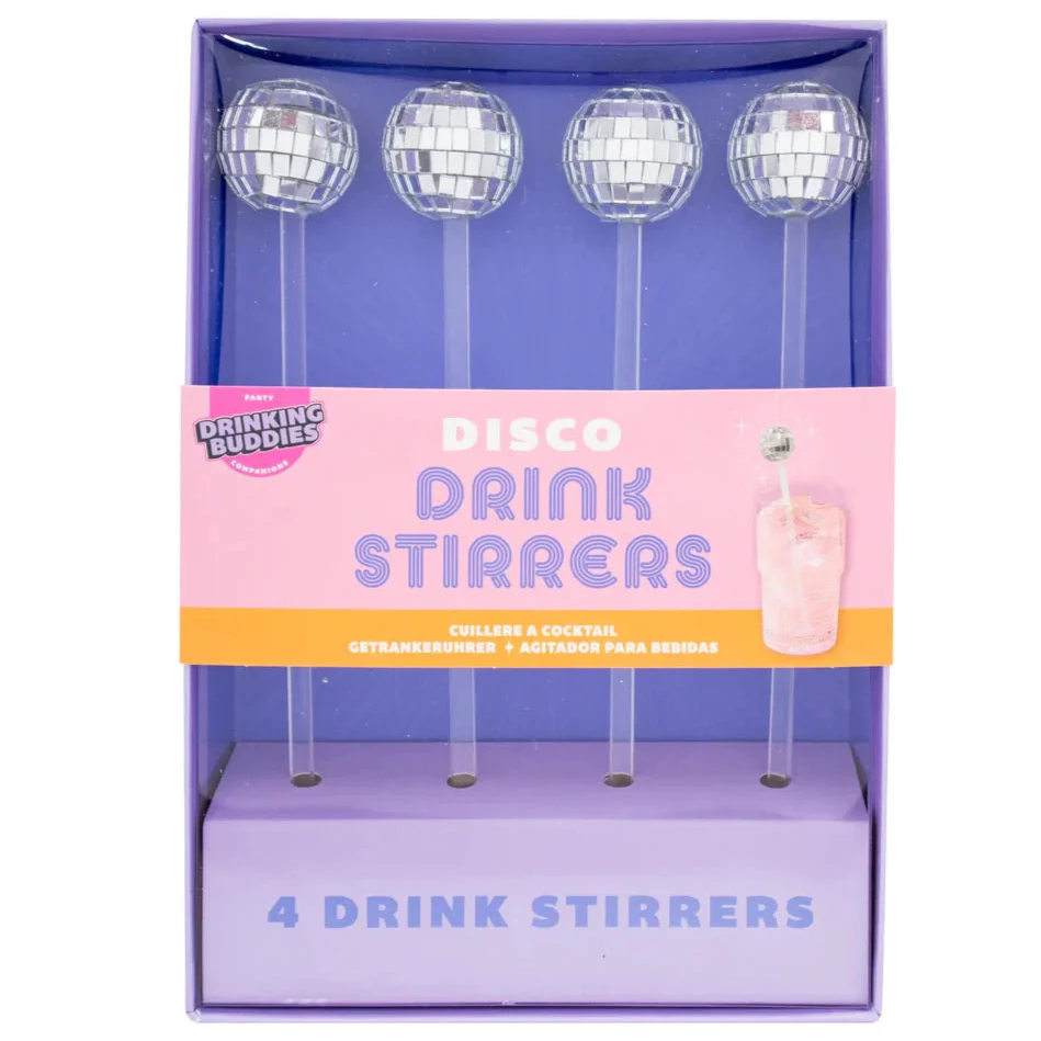 Disco Drink Stirrers-4 Pack