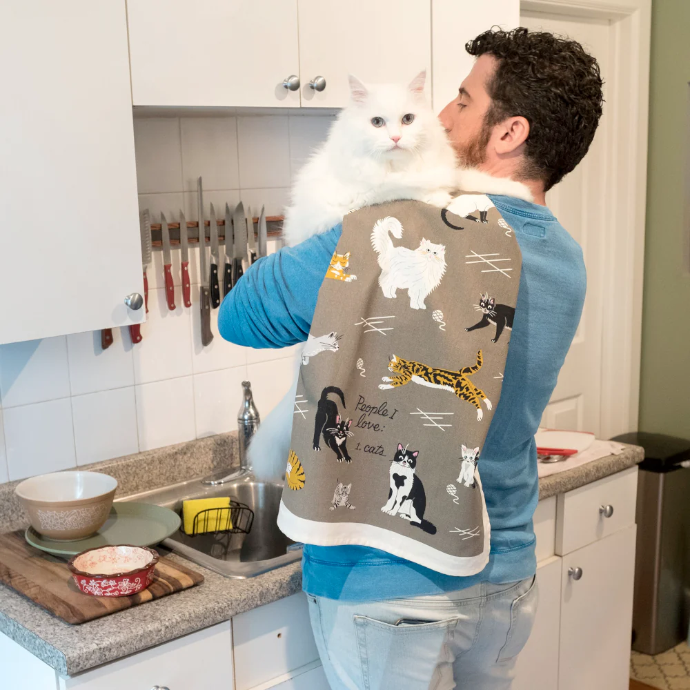 Dish Towel-  People I Love:  Cats - Image 2