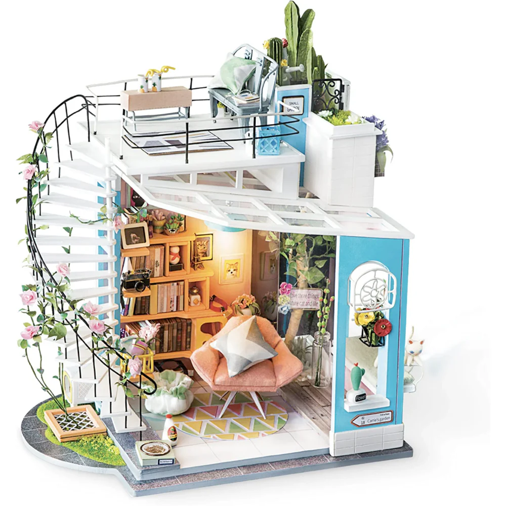 DIY Miniature Dollhouse Kit: Dora's Loft - Image 2
