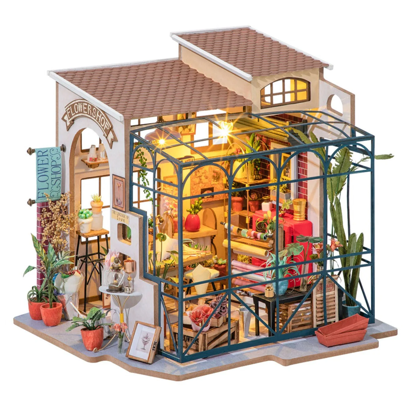 DIY Miniature:  Emily's Flower Shop