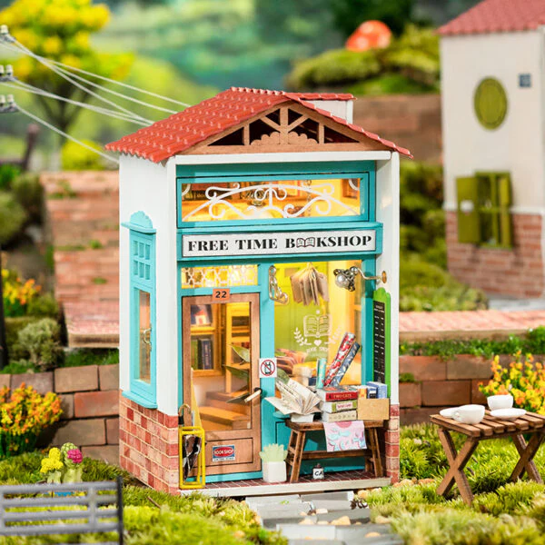 DIY Miniature:  Free Time Bookshop