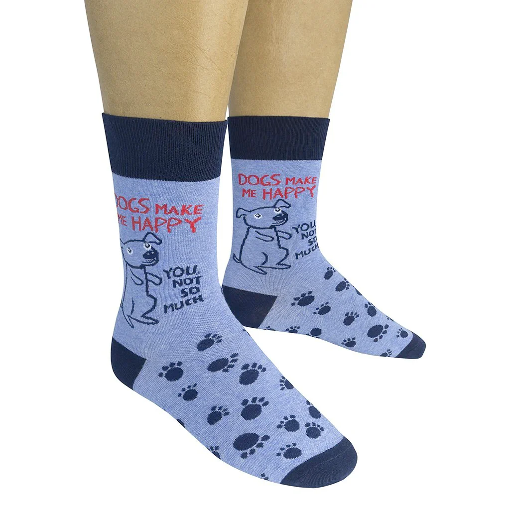 Dogs Make Me Happy, You Not So Much Socks - Image 2