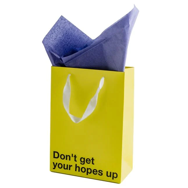 "Don't Get Your Hopes Up" Medium Gift Bag - Image 2