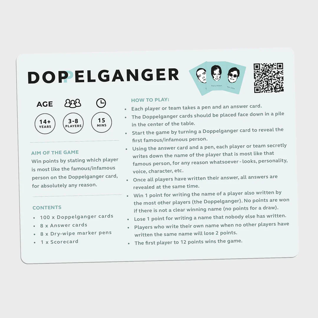Doppelganger™ - the Hilarious Celebrity Party Game - Image 3