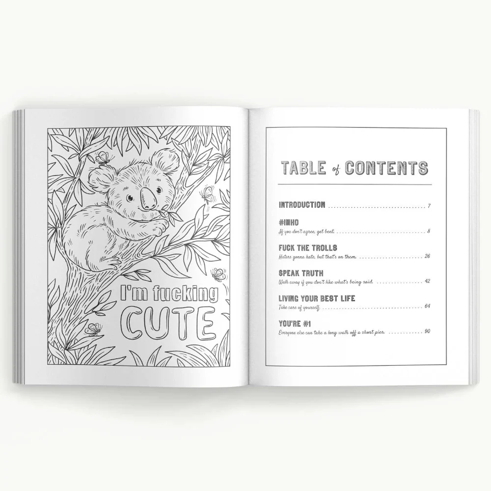 F*ck Off, I'm Adorable coloring book - Image 2