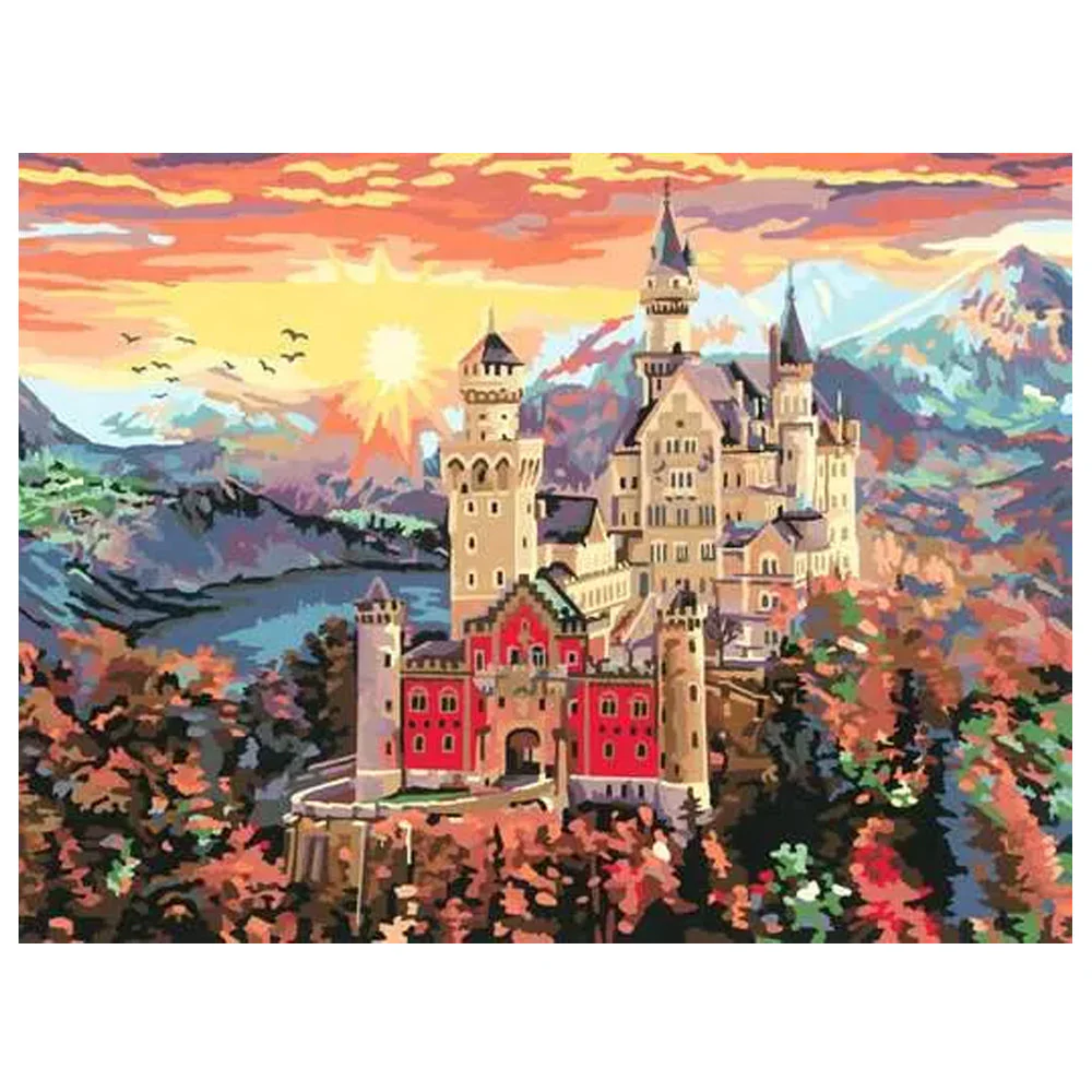 Fairytale Castle 12x16  Paint by Number - Image 2