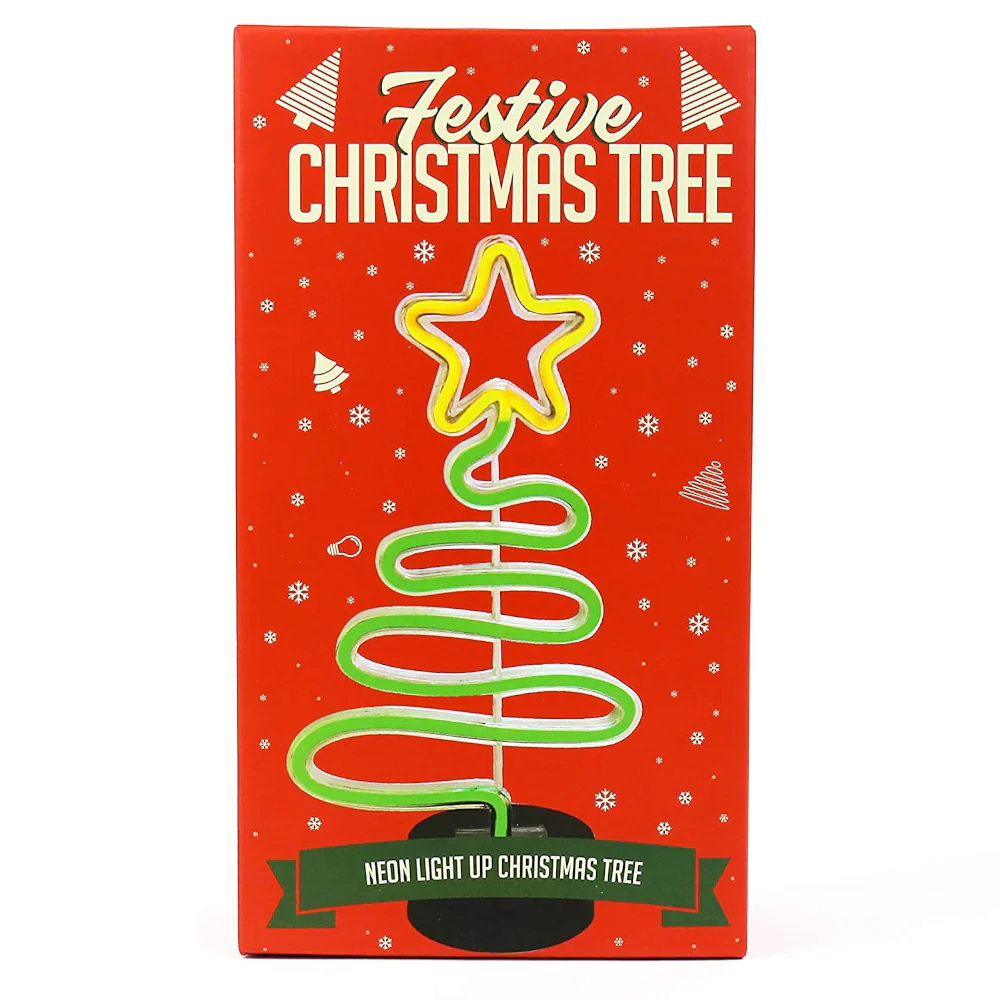 Festive Neon Christmas Tree Light - Image 3