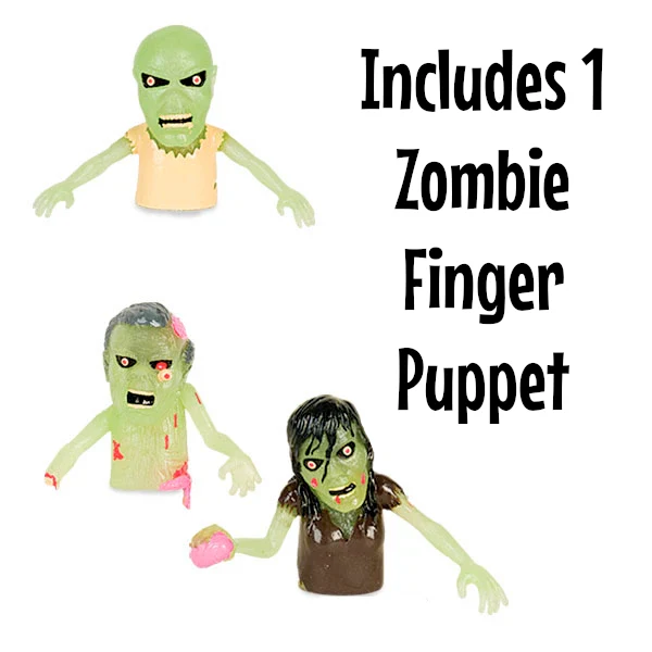Finger Zombie Puppet - 1 zombie - (buy 1 for each finger!) - Image 2