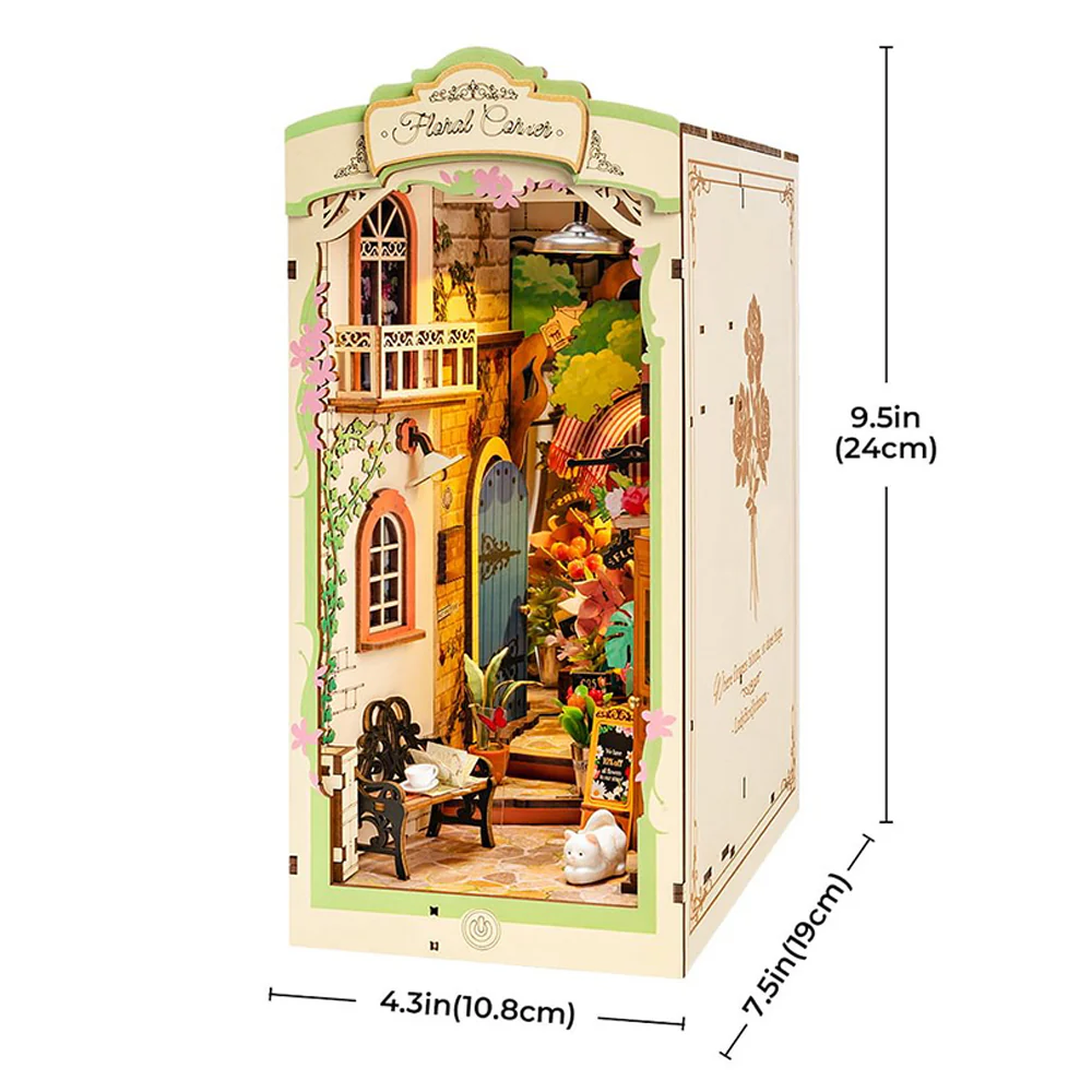 Floral Corner Book Nook DIY kit - Image 2