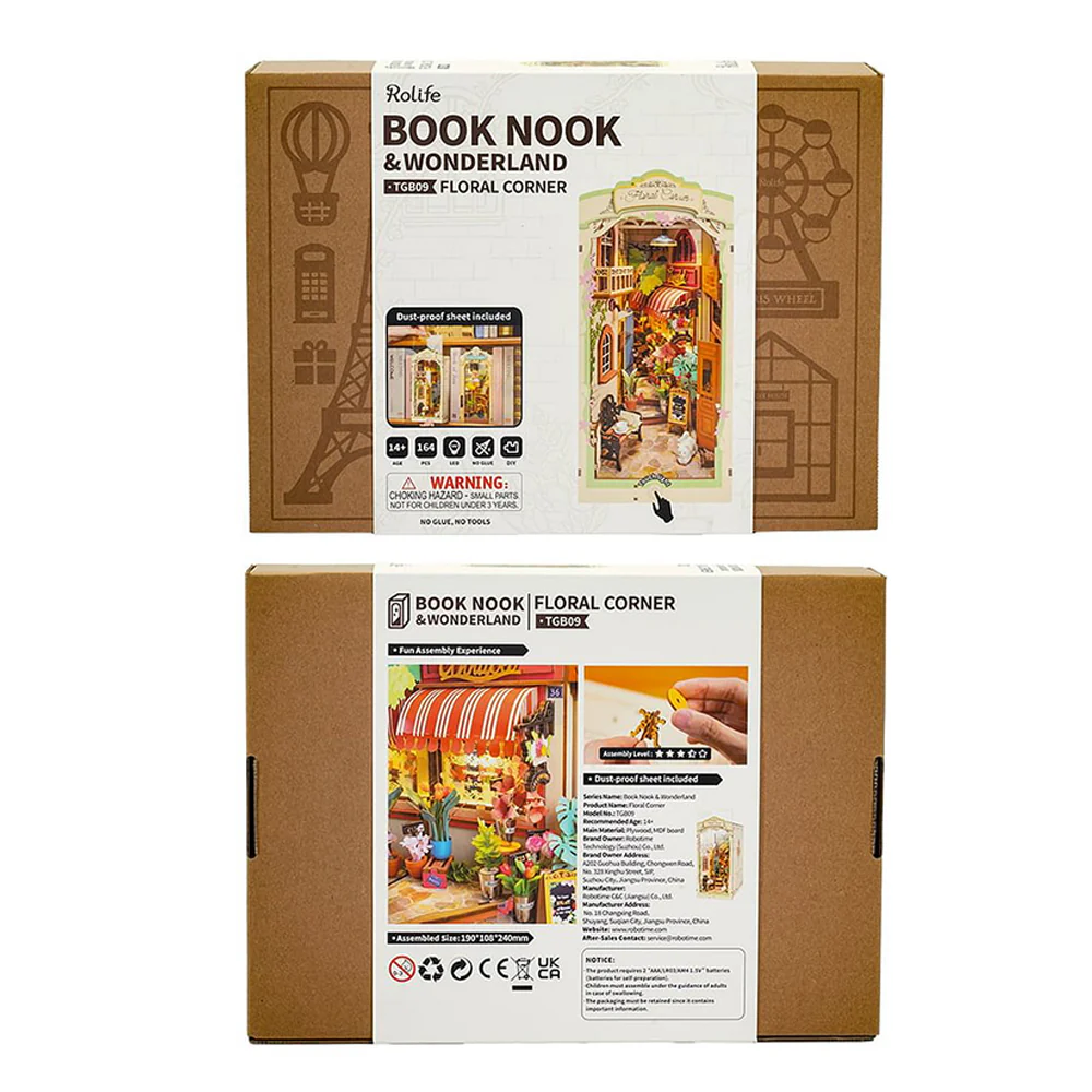 Floral Corner Book Nook DIY kit - Image 3
